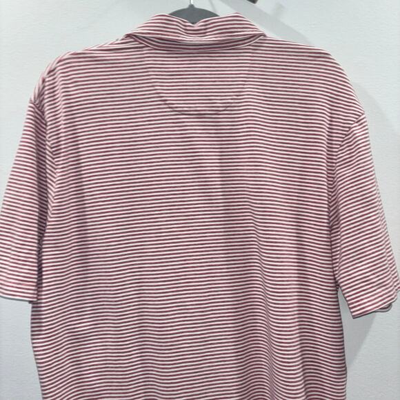 Johnnie-O Hangin' Out Striped Polo Shirt Size Large - Picture 8 of 9